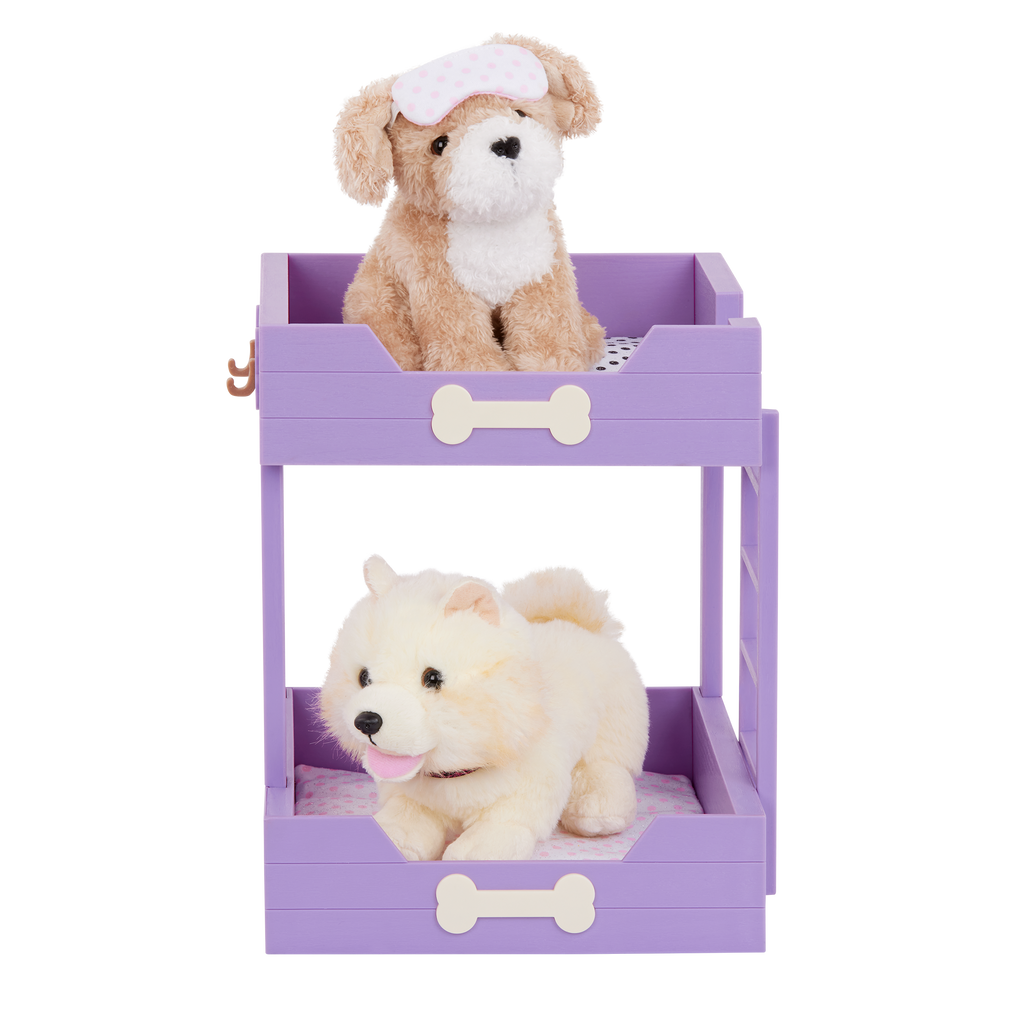 Our Generation Pup Bunk Bed & Plush Puppy Set