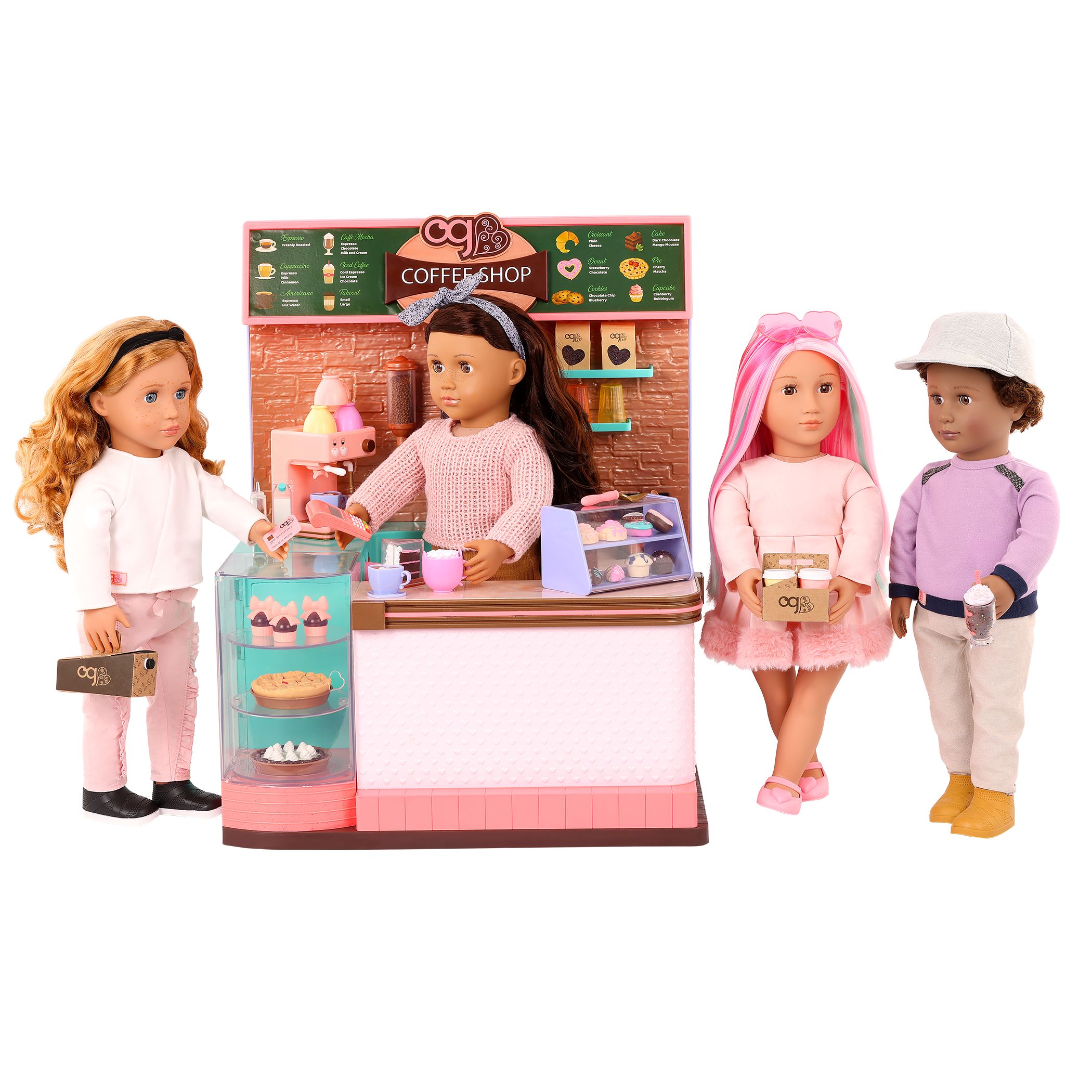 Our Generation Doll Coffee Shop Fully Stocked