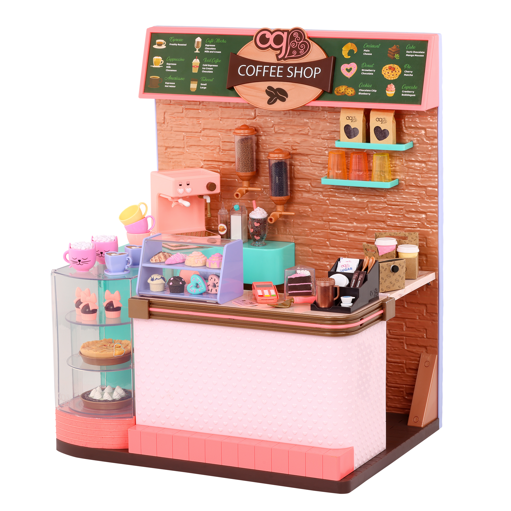 Our Generation Doll Coffee Shop Fully Stocked