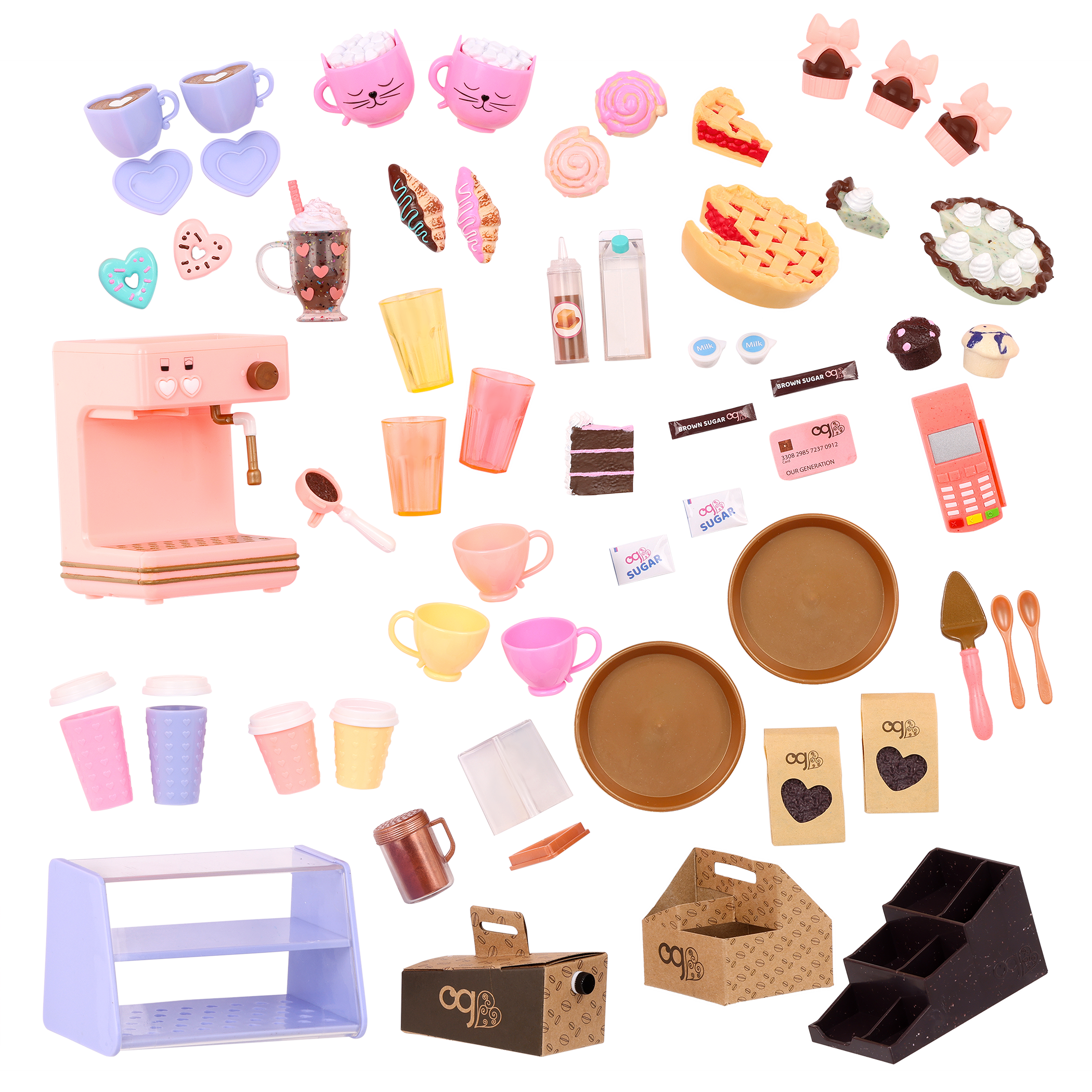 Our Generation Doll Coffee Shop Fully Stocked