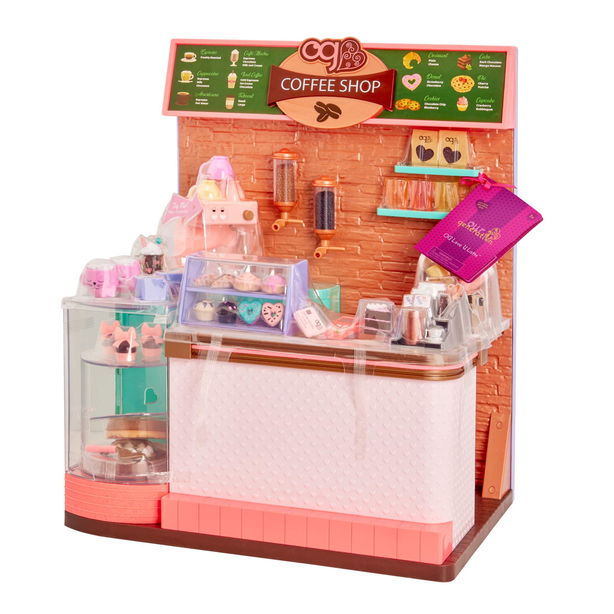 Love U Latte | 18-inch Doll Coffee Shop | Our Generation