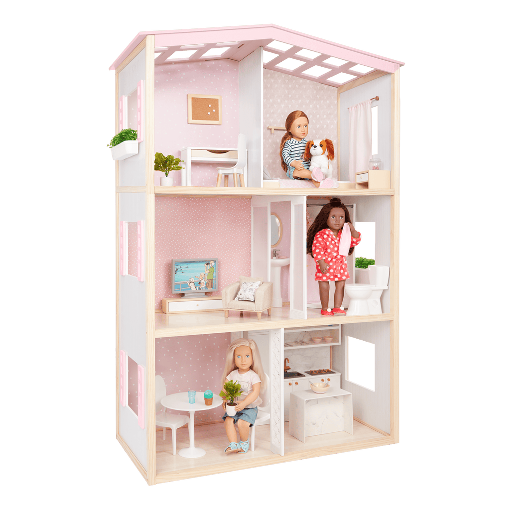 OG Sweet Home Dollhouse & Furniture Playset