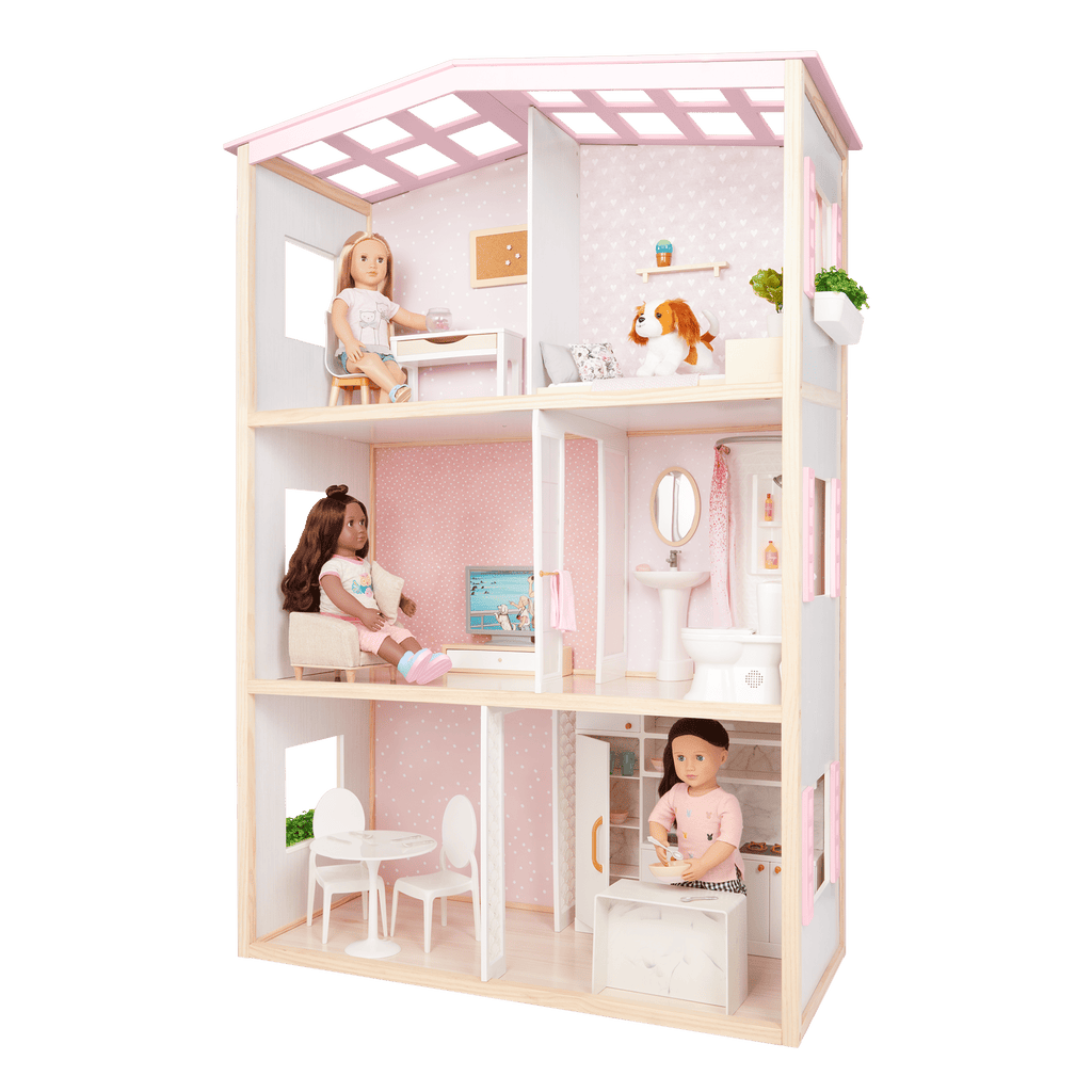 OG Sweet Home Dollhouse & Furniture Playset
