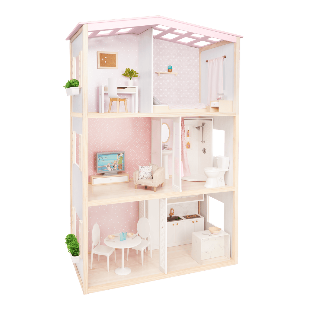 OG Sweet Home Dollhouse & Furniture Playset