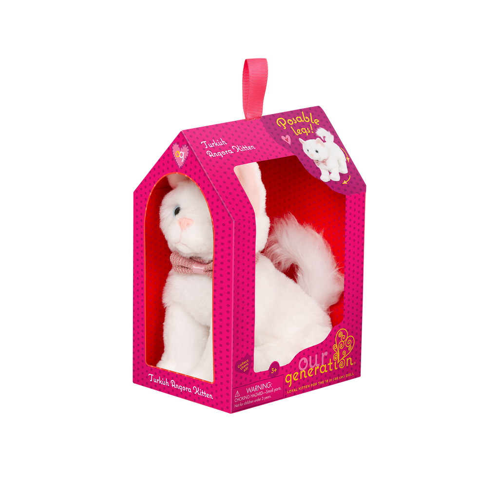 Our Generation 6-inch Turkish Angora Kitten Cat Plush