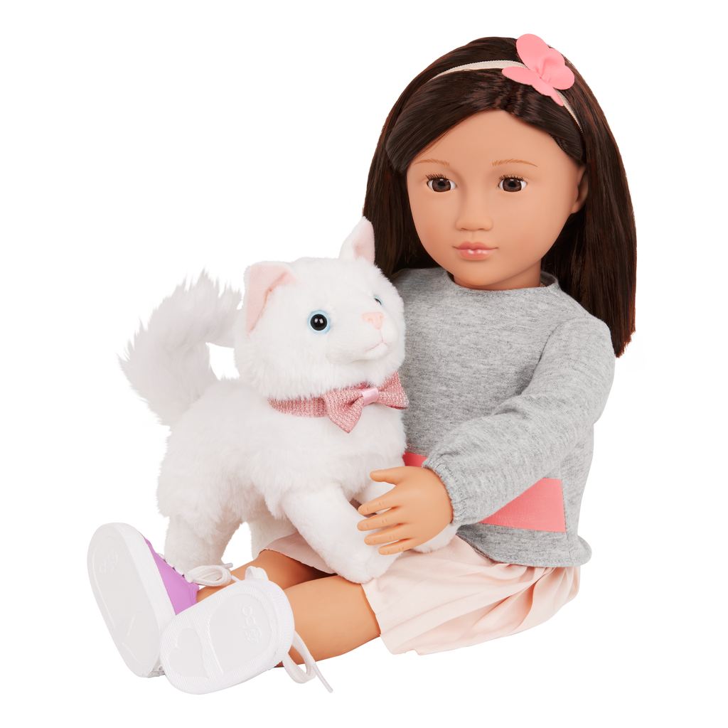 Our Generation 6-inch Turkish Angora Kitten Cat Plush