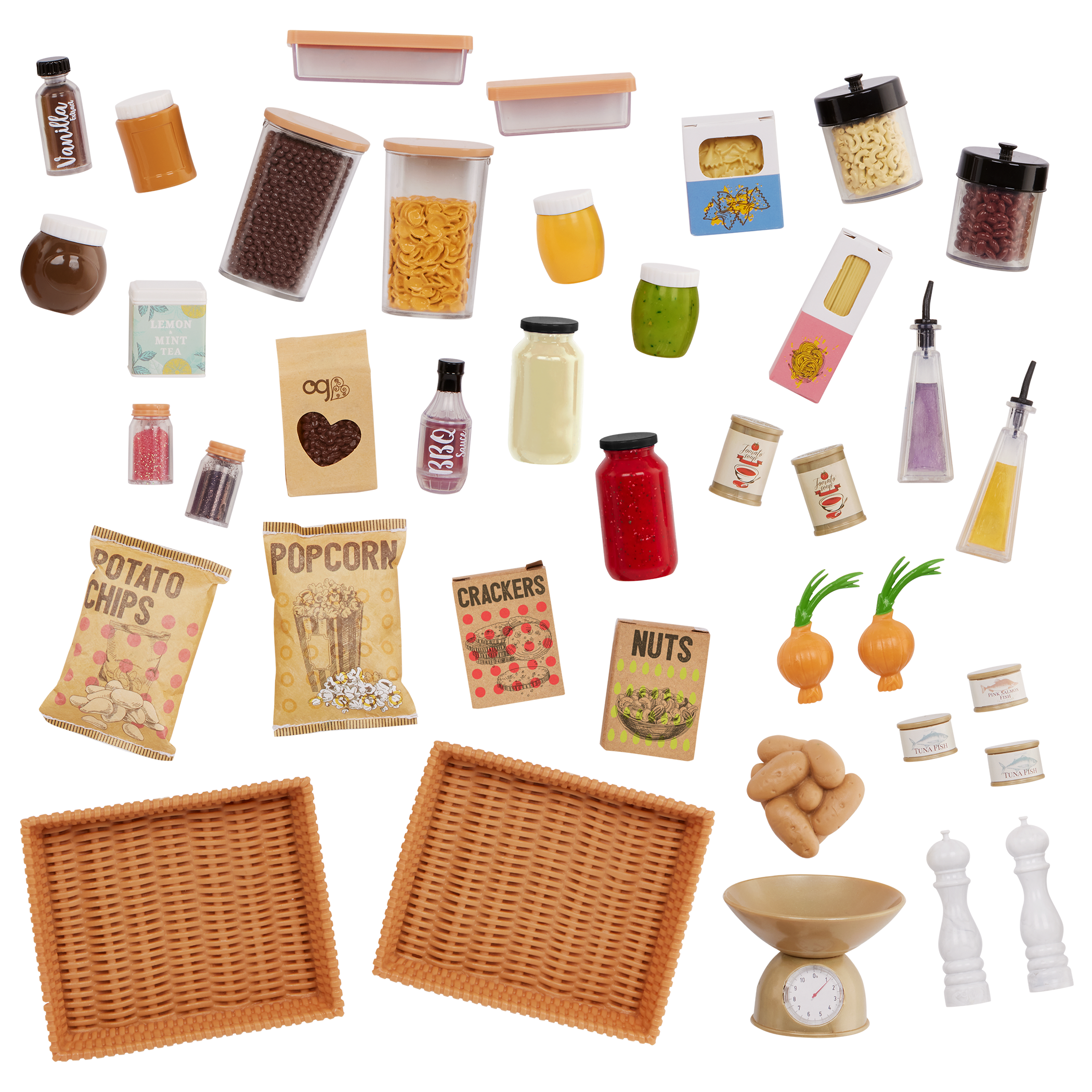 Our Generation Doll Kitchen Pantry Fully Stocked