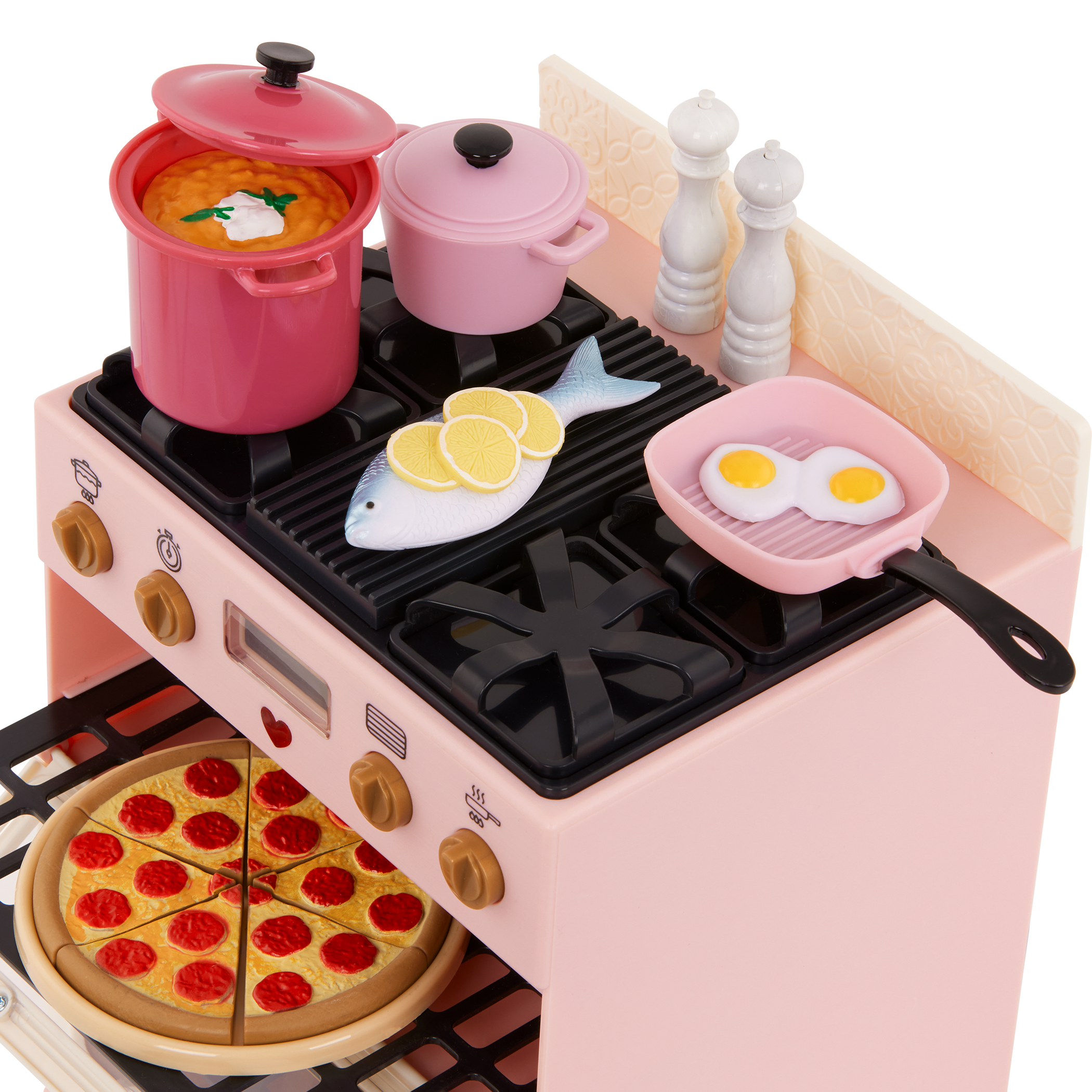 Our Generation Doll Oven with Play Food Accessories