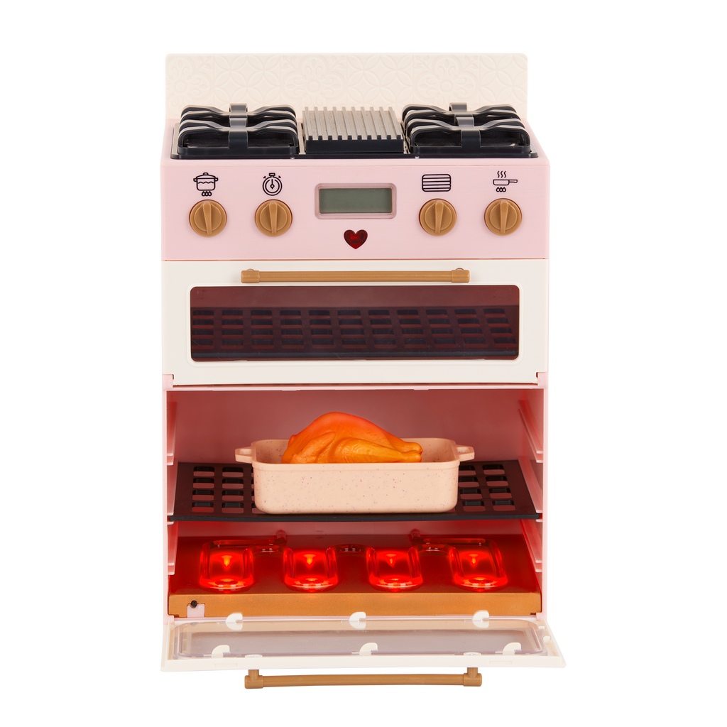 Our Generation Doll Oven with Play Food Accessories