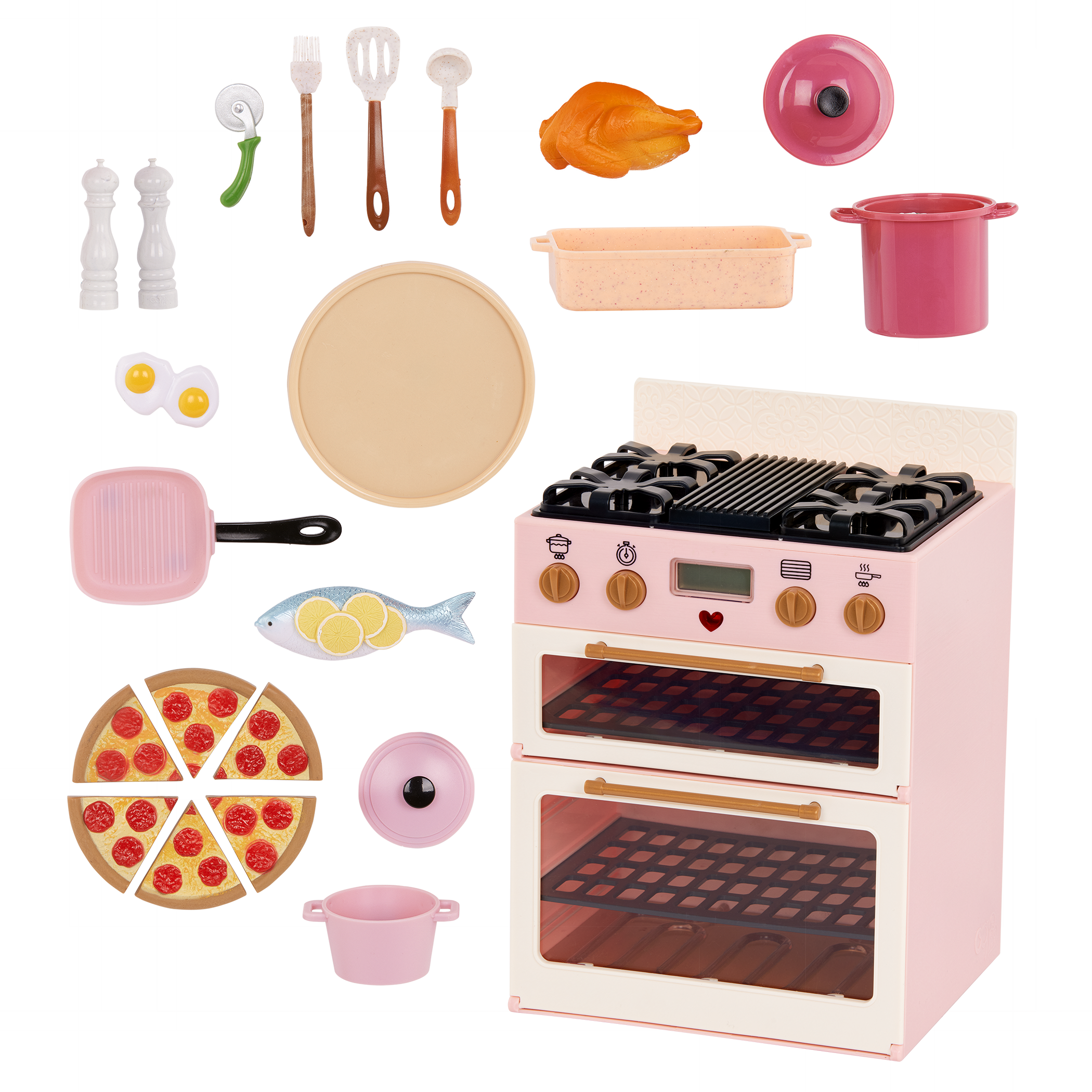 Our Generation Doll Oven with Play Food Accessories
