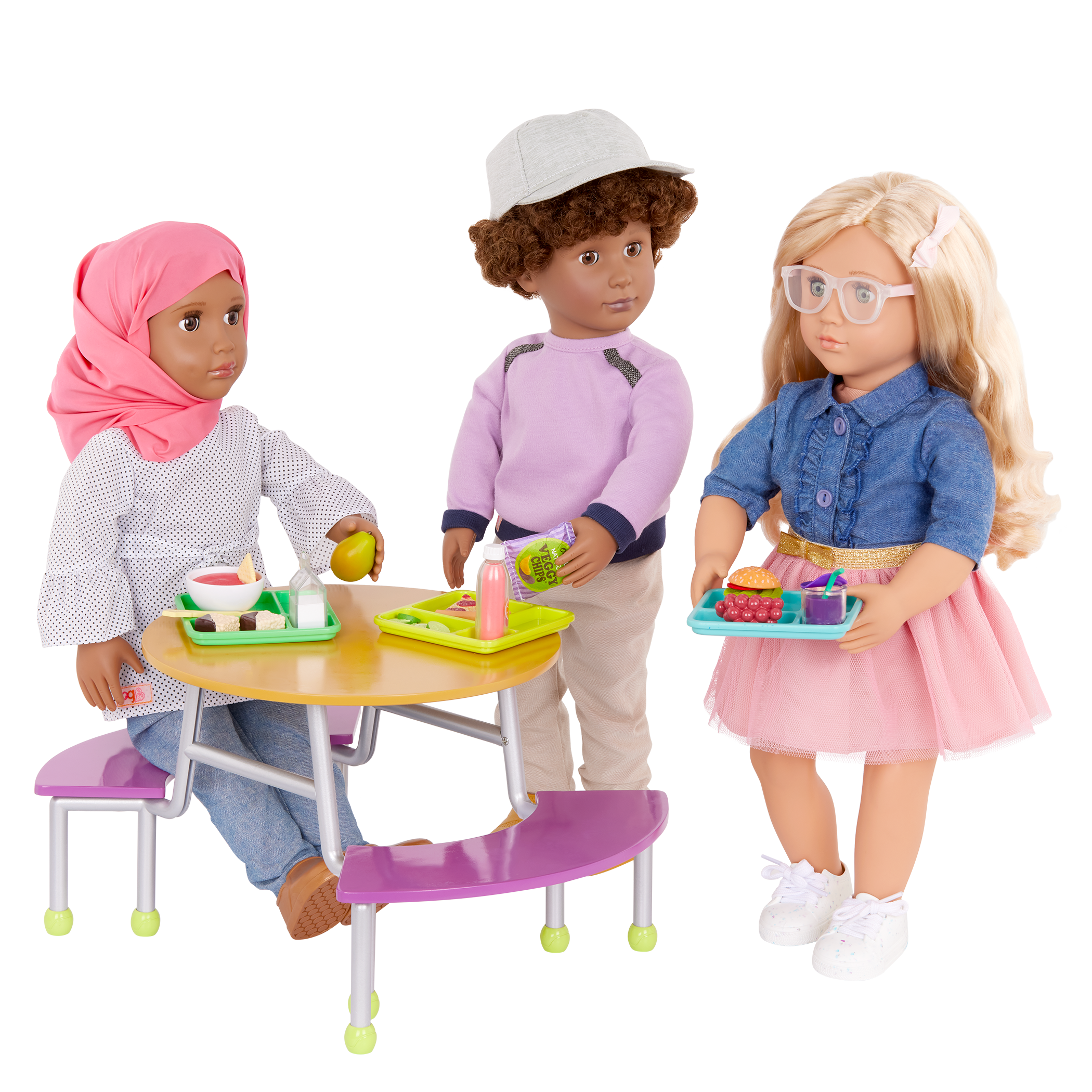 Our Generation School Cafeteria Table for 18-inch Dolls