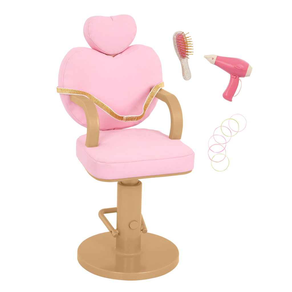 Our Generation Sweet Salon Chair for 18-inch Dolls with accessories