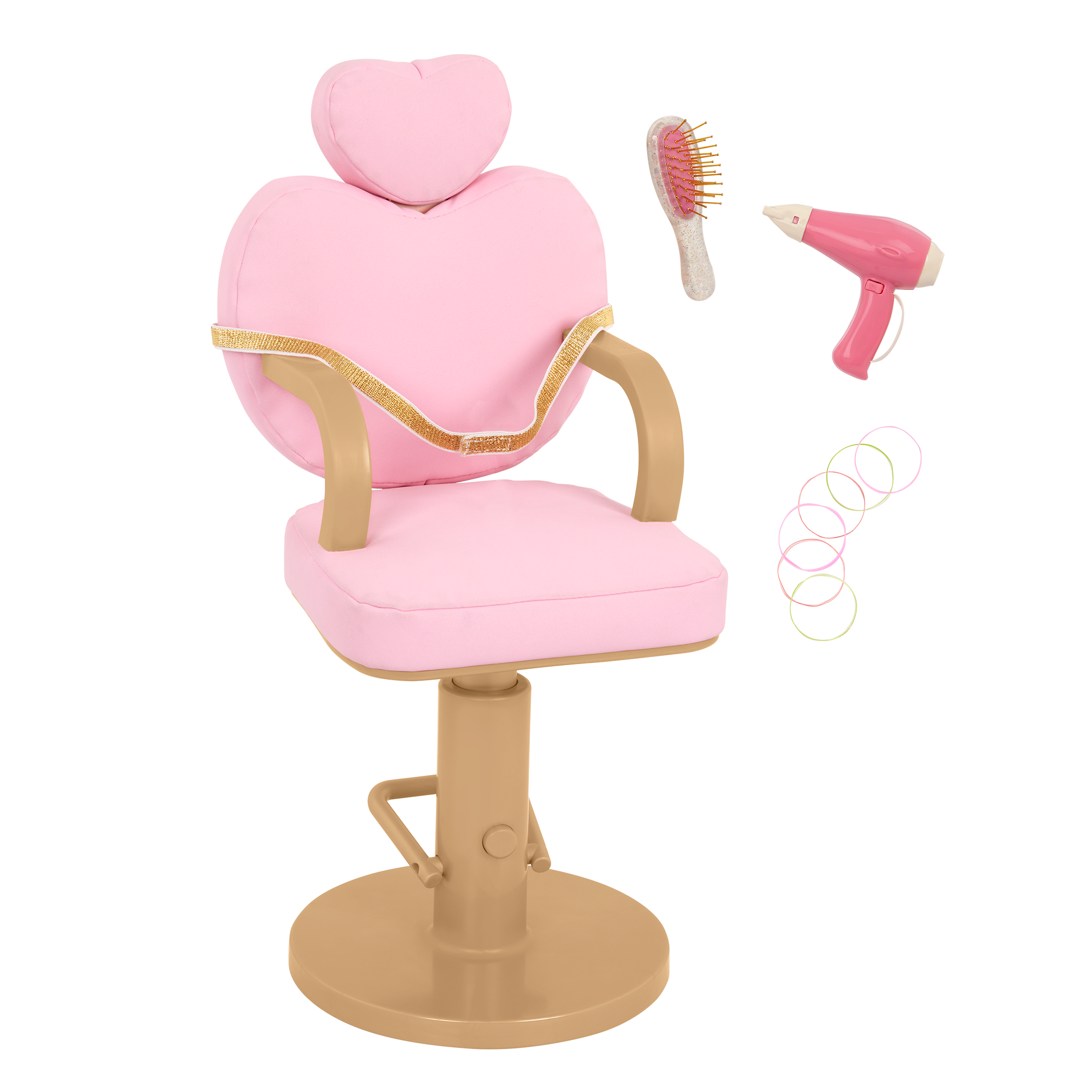 Our Generation Sweet Salon Chair for 18-inch Dolls with accessories