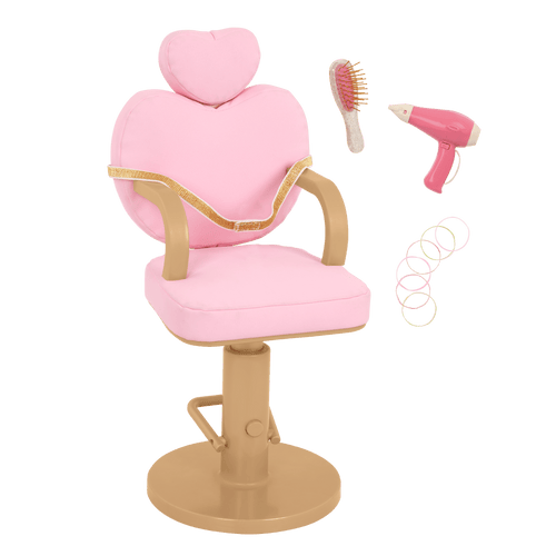 Our Generation Sweet Salon Chair for 18-inch Dolls with accessories