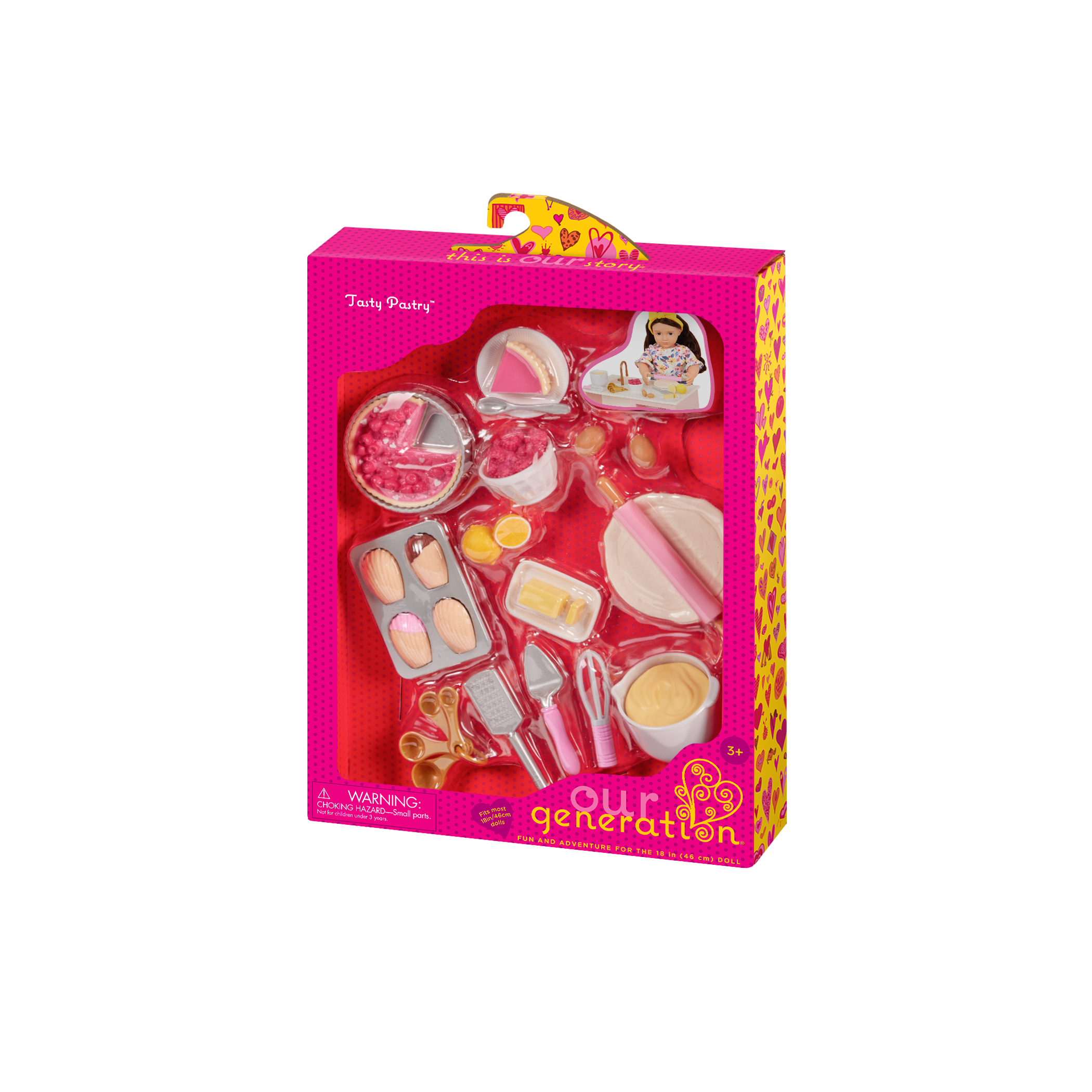 Our Generation Tasty Pastry Accessory Set for 18-inch Dolls