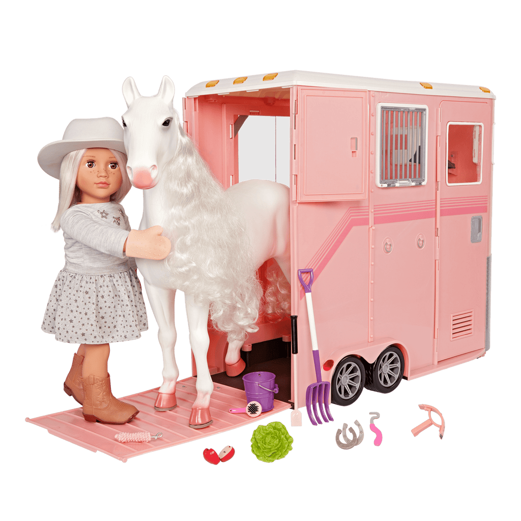 Our Generation Mane to Travel Horse Trailer Set for 18" Dolls