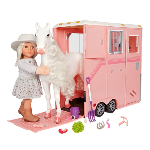 Our Generation Mane to Travel Horse Trailer Set for 18" Dolls