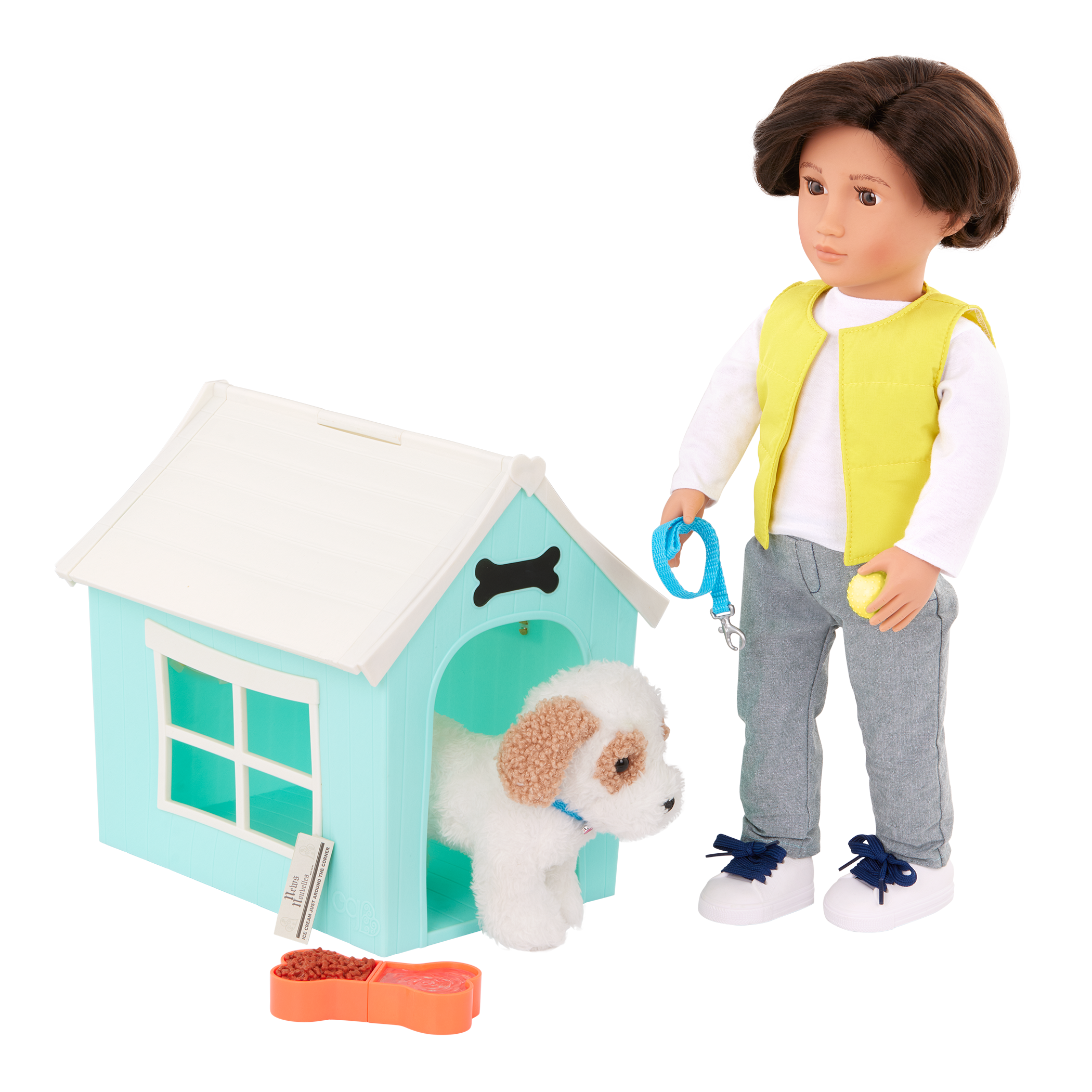 Our Generation Puppy Place Dog House & Pet Set for 18-inch Dolls