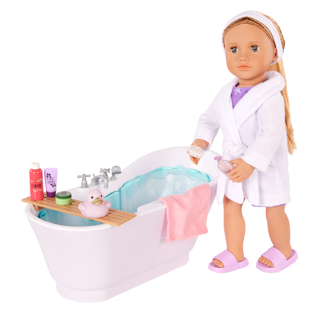 Our Generation Bubbly Bathtime Set for 18-inch Dolls