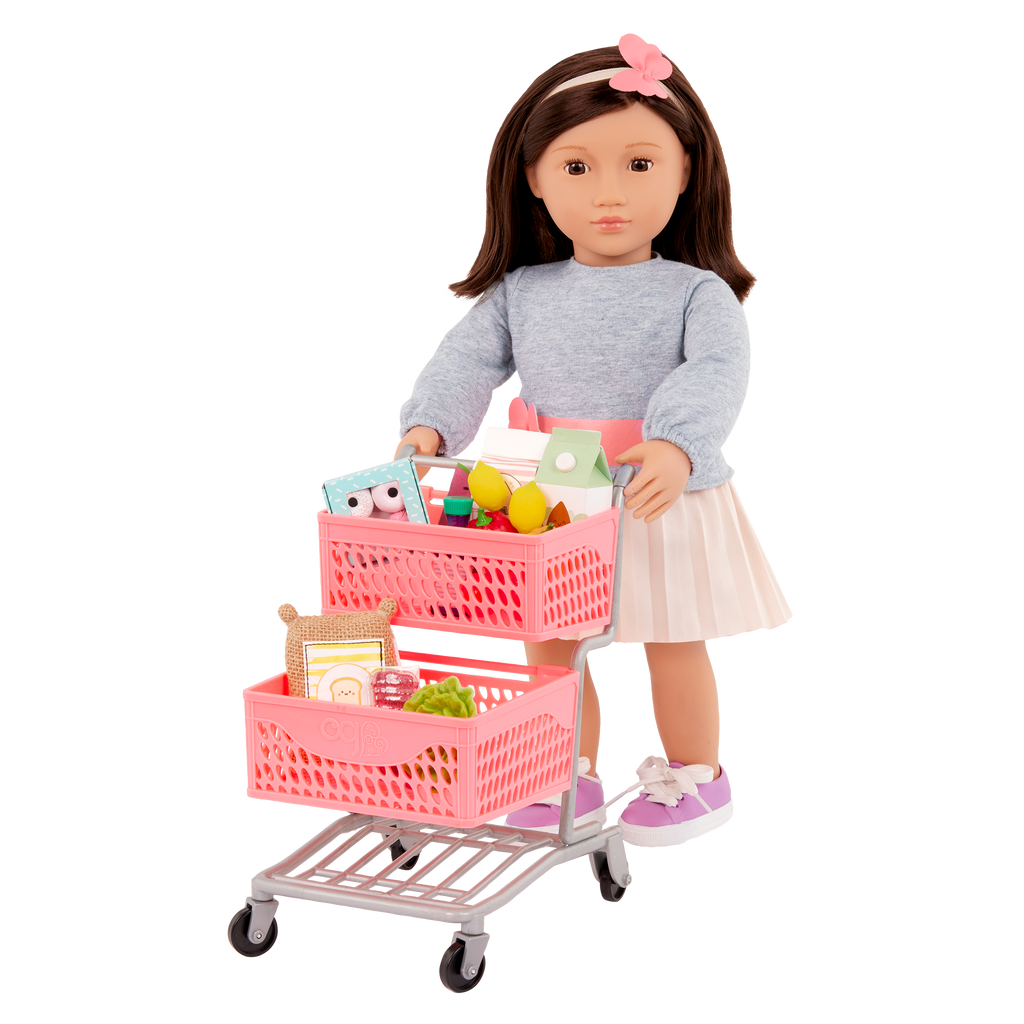 Our Generation Supermarket Play Doll Grocery Cart