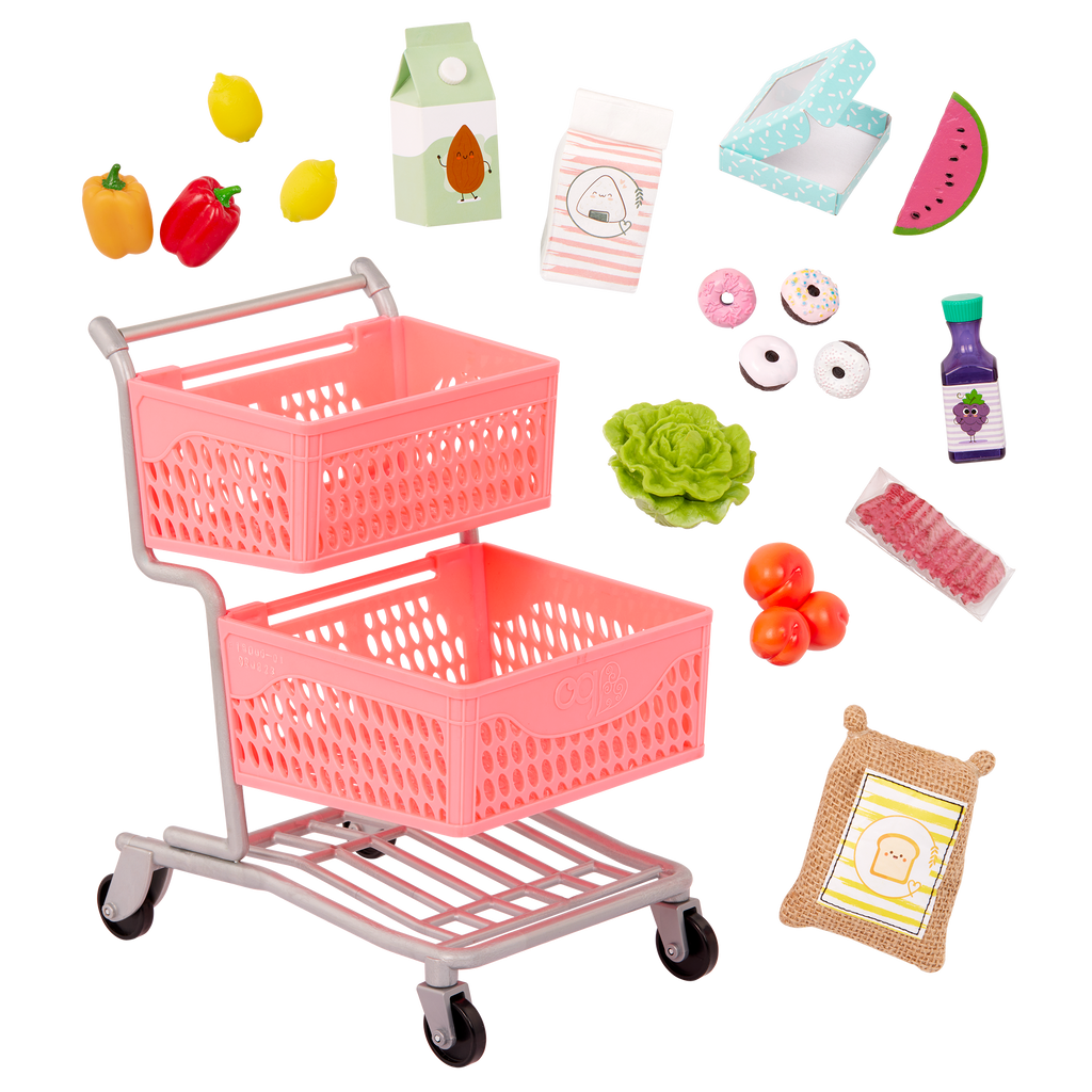 Our Generation Supermarket Play Doll Grocery Cart