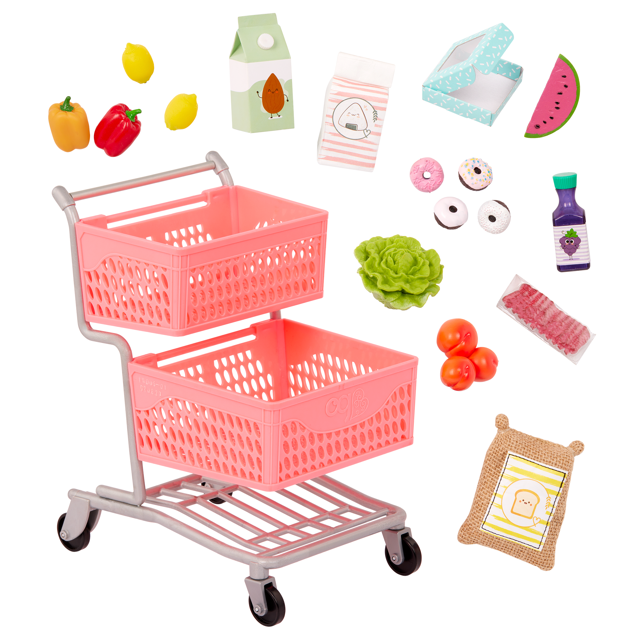 Our Generation Supermarket Play Doll Grocery Cart
