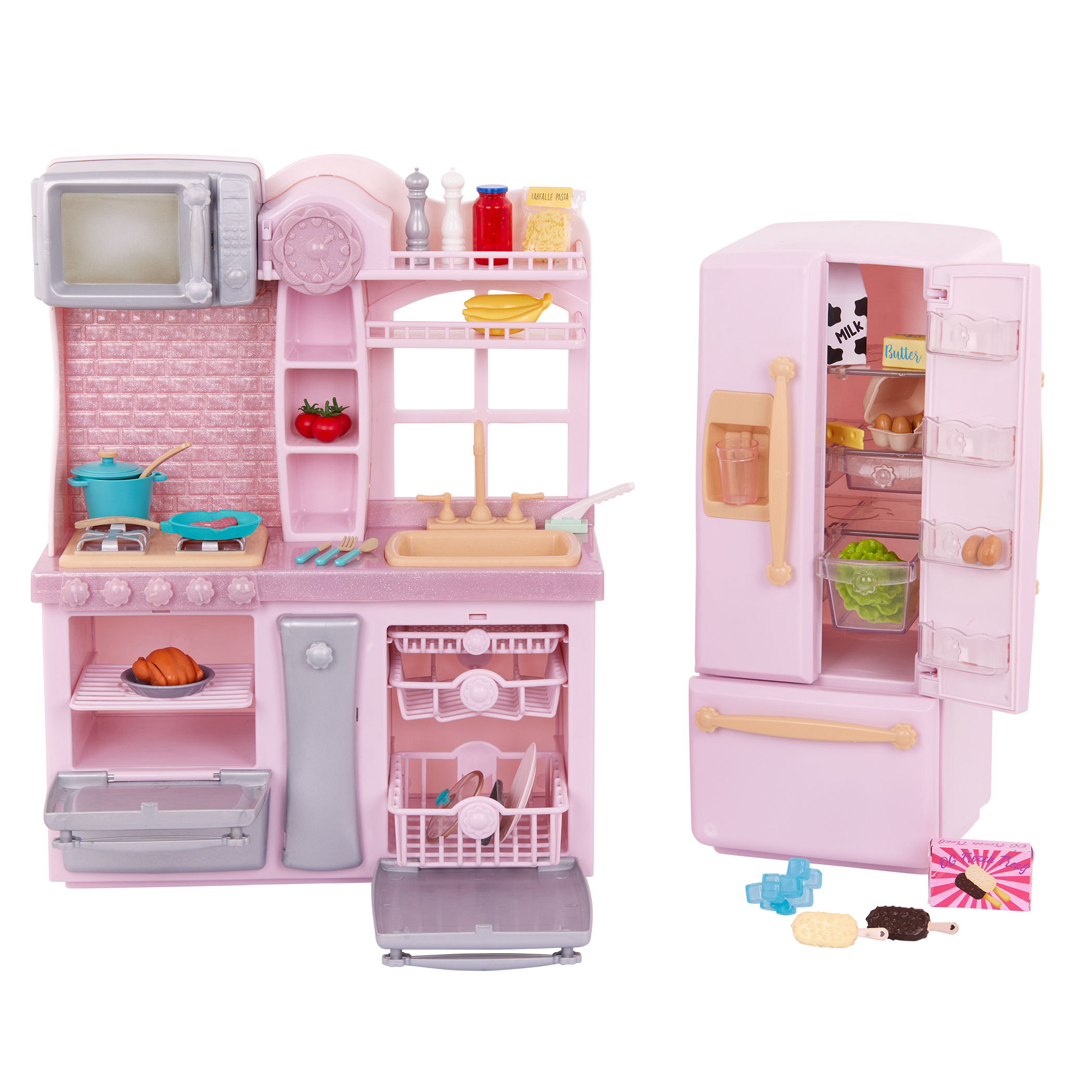 Our Generation Pink Gourmet Kitchen Playset for 18-inch Dolls