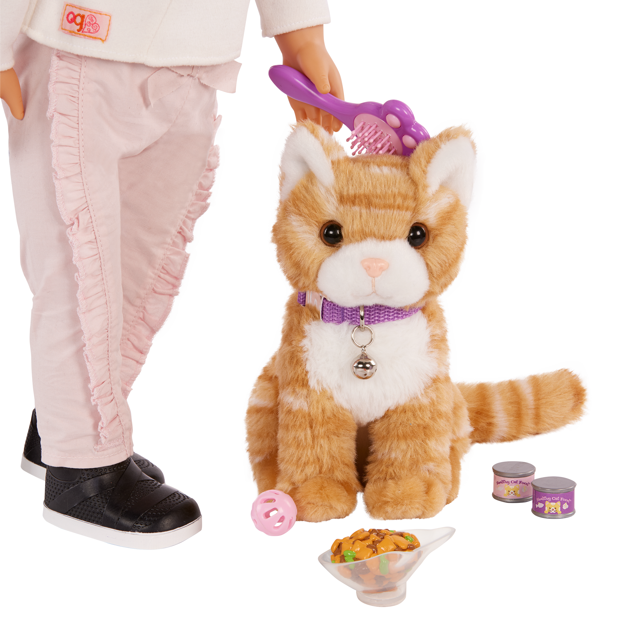 Our Generation Plush Kitten and Pet Carrier with accessories