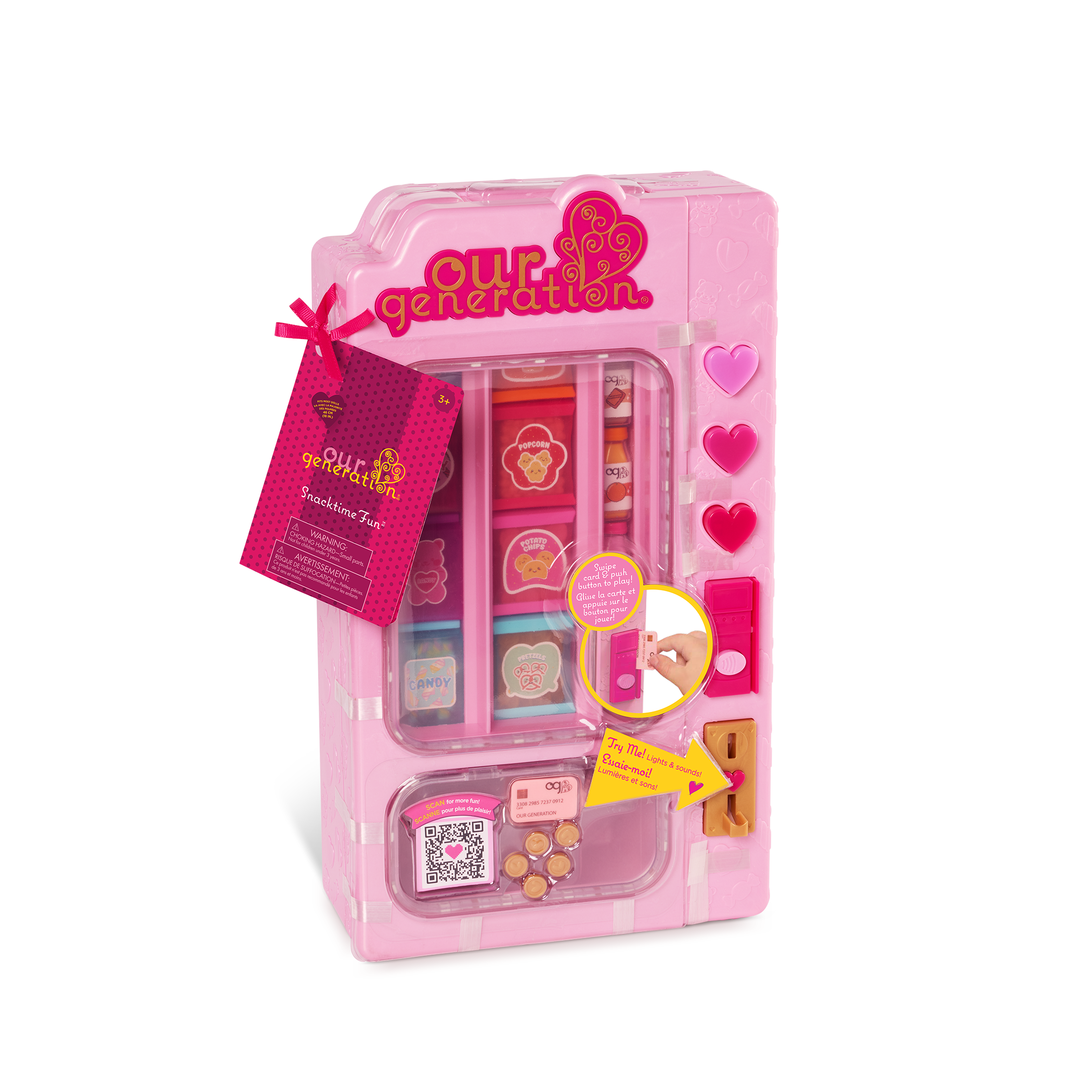 Our Generation Snacktime Fun Vending Machine Playset for 18-inch Dolls