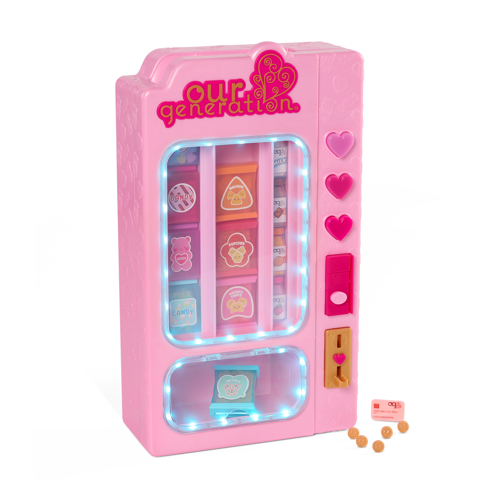 Our Generation Snacktime Fun Vending Machine Playset for 18-inch Dolls