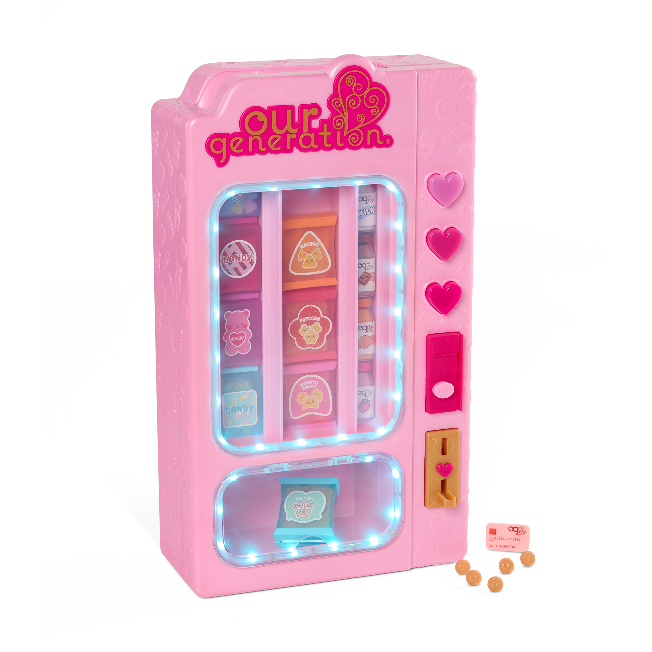 Our Generation Snacktime Fun Vending Machine Playset for 18-inch Dolls