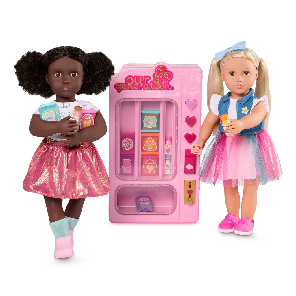 Our Generation Snacktime Fun Vending Machine Playset for 18-inch Dolls