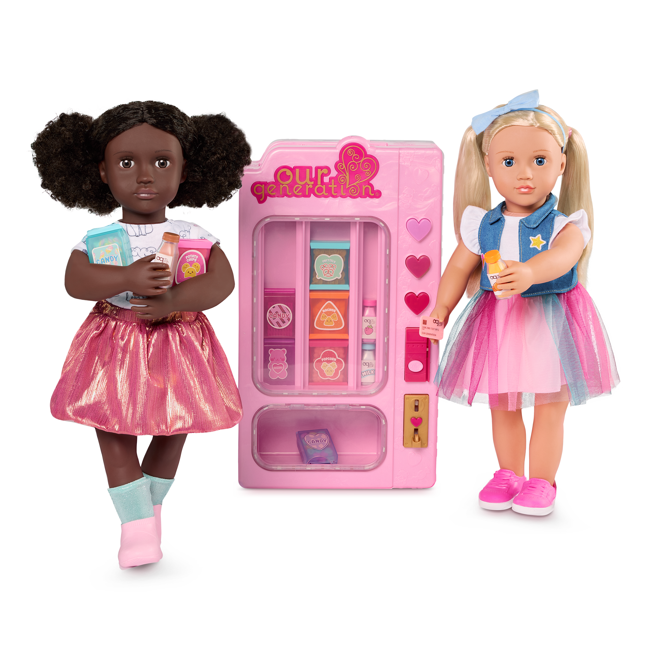 Our Generation Snacktime Fun Vending Machine Playset for 18-inch Dolls
