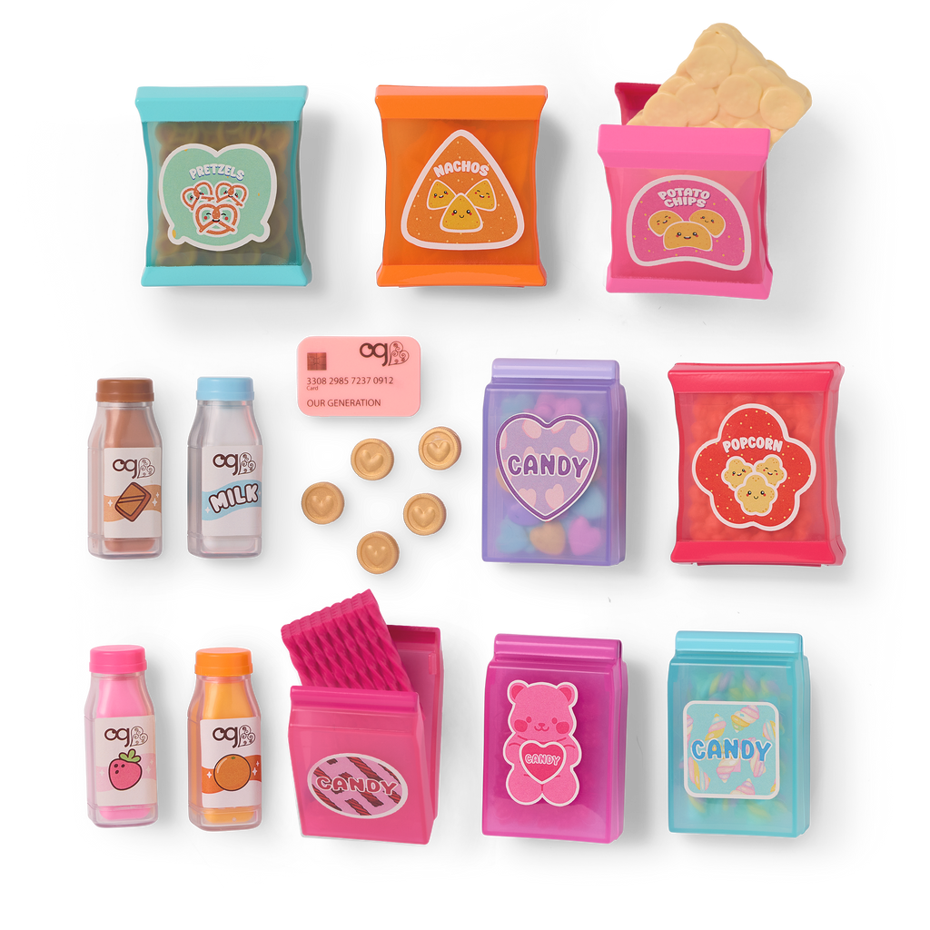 Our Generation Snacktime Fun Vending Machine Playset for 18-inch Dolls