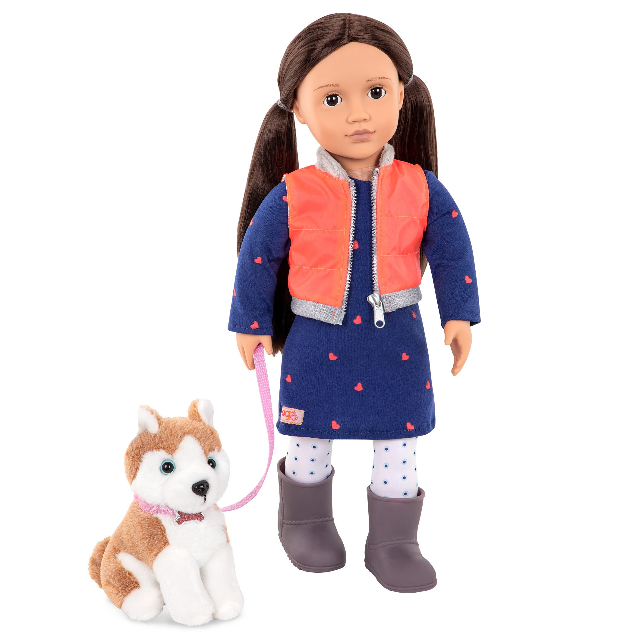 Our Generation Doll Leslie & Passenger Pets Bundle