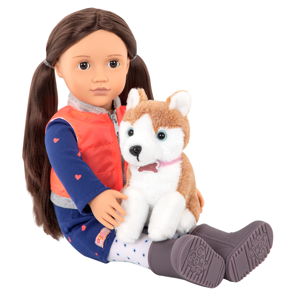 Our Generation Doll Leslie & Passenger Pets Bundle