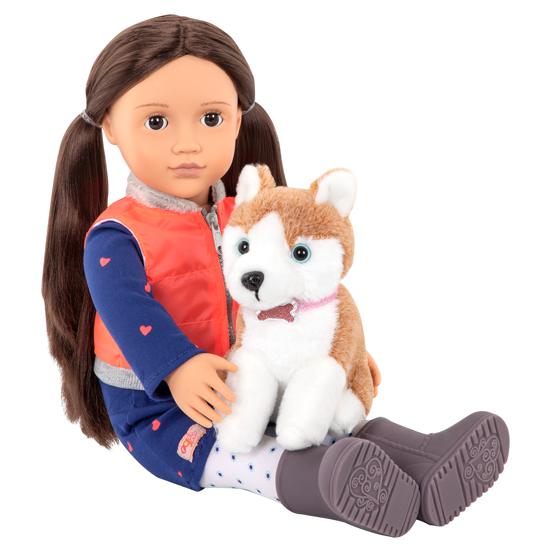 Our Generation Doll Leslie & Passenger Pets Bundle