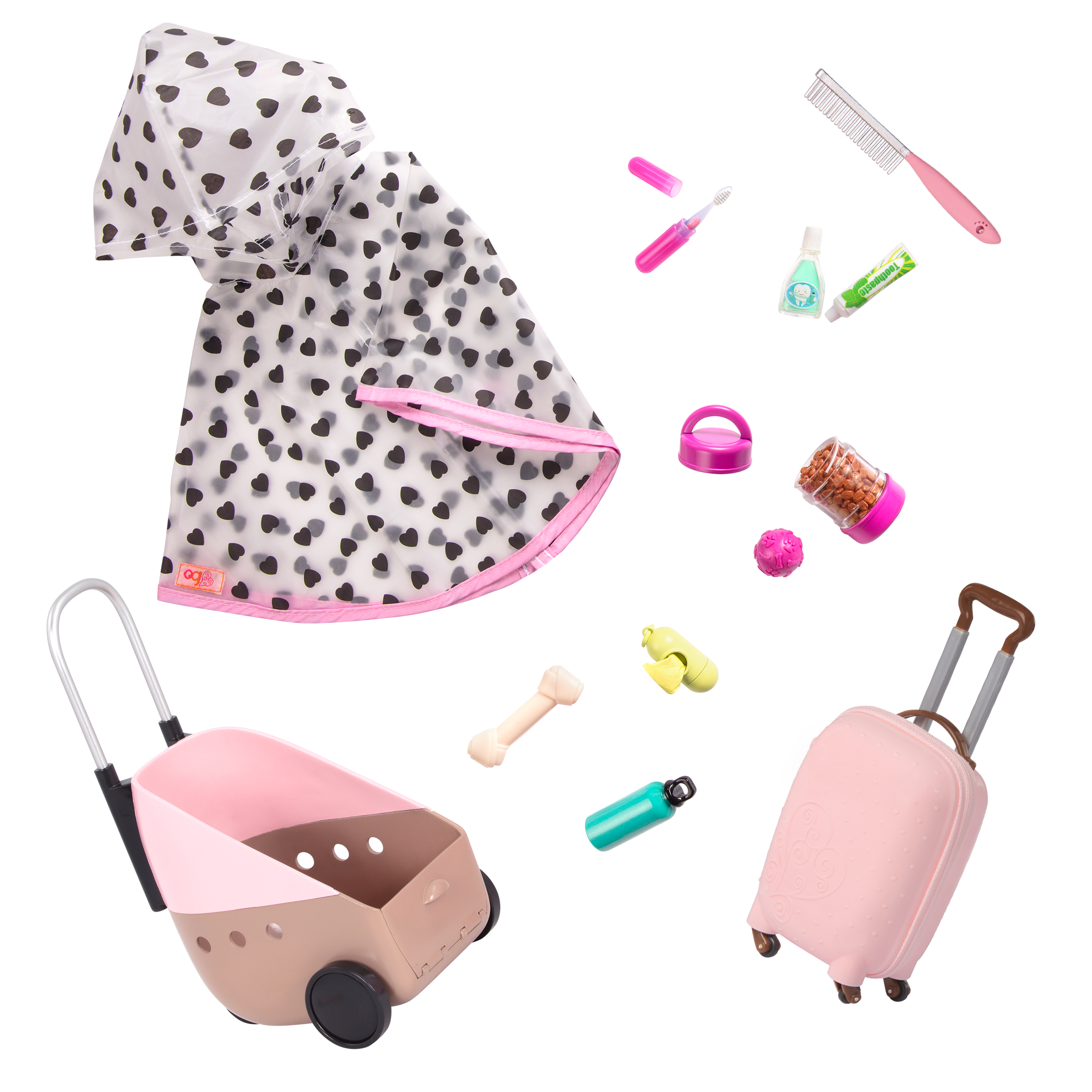 Our Generation Doll Leslie & Passenger Pets Bundle