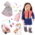 Our Generation Doll Leslie & Passenger Pets Bundle