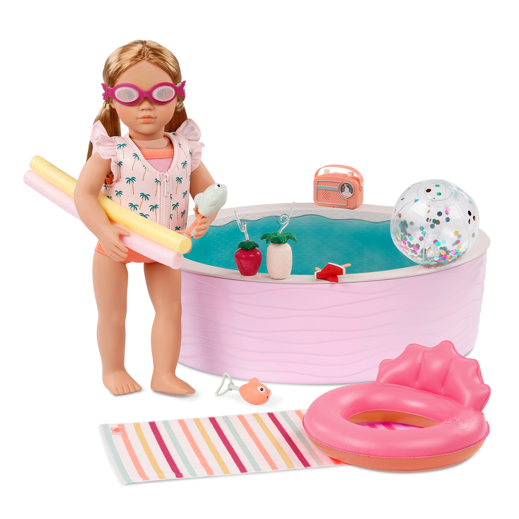 Our Generation Poolside Fun Playset for 18-inch Dolls