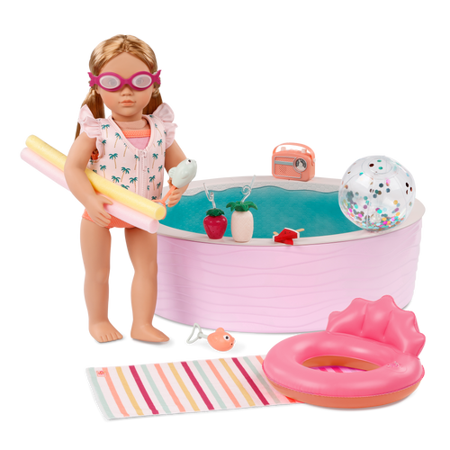 Our Generation Poolside Fun Playset for 18-inch Dolls
