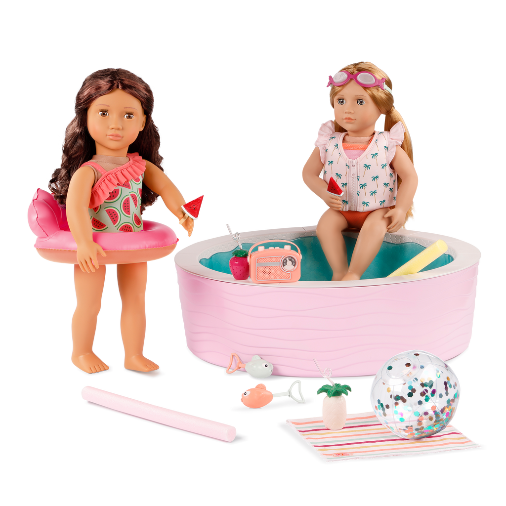 Our Generation Poolside Fun Playset for 18-inch Dolls