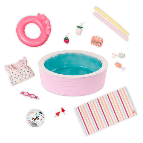 Our Generation Poolside Fun Playset for 18-inch Dolls