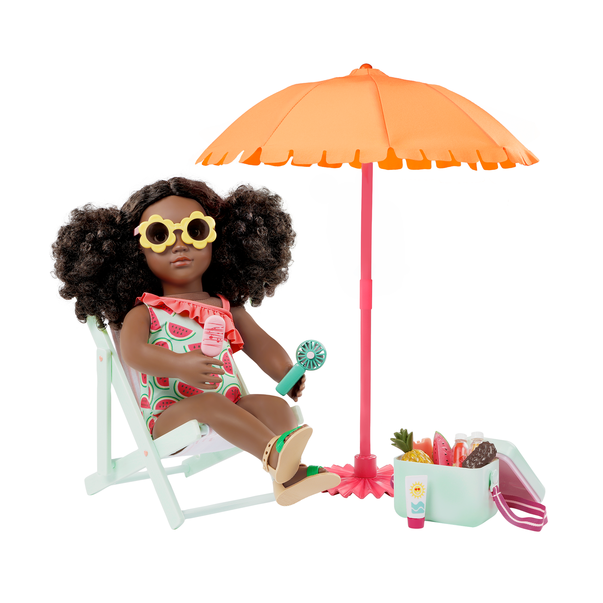 Our Generation Sunny & Cool Patio Accessory Set for 18-inch Dolls