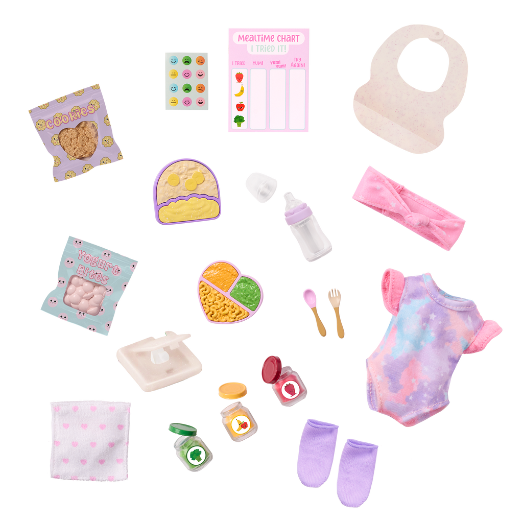 Baby Emilia & Mealtime Set