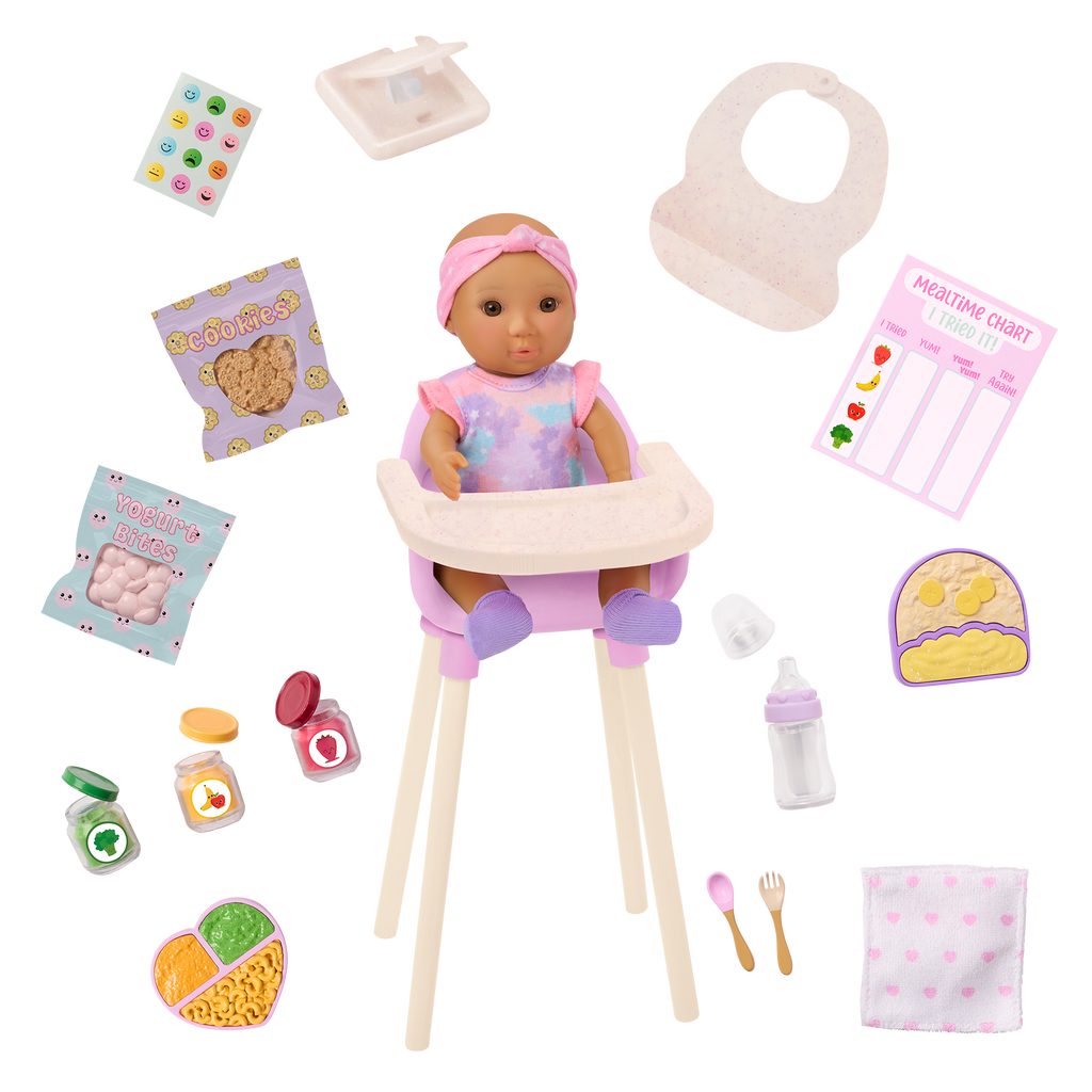 Baby Emilia & Mealtime Set