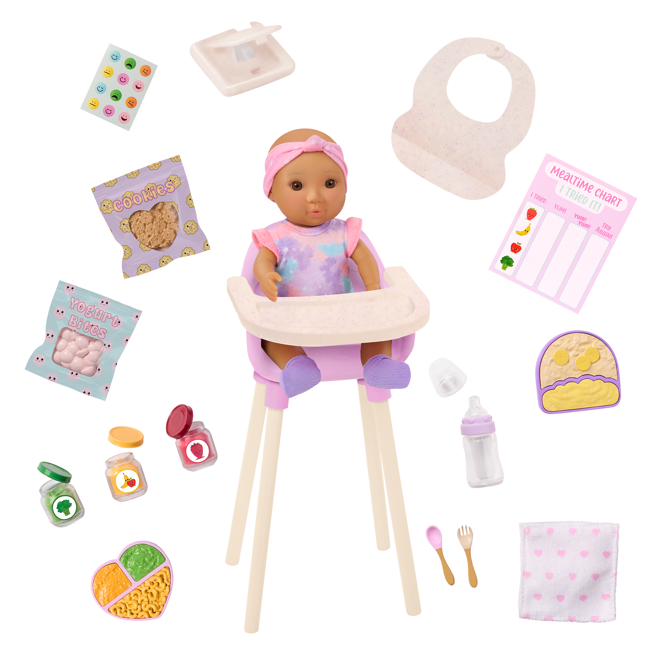 Baby Emilia & Mealtime Set