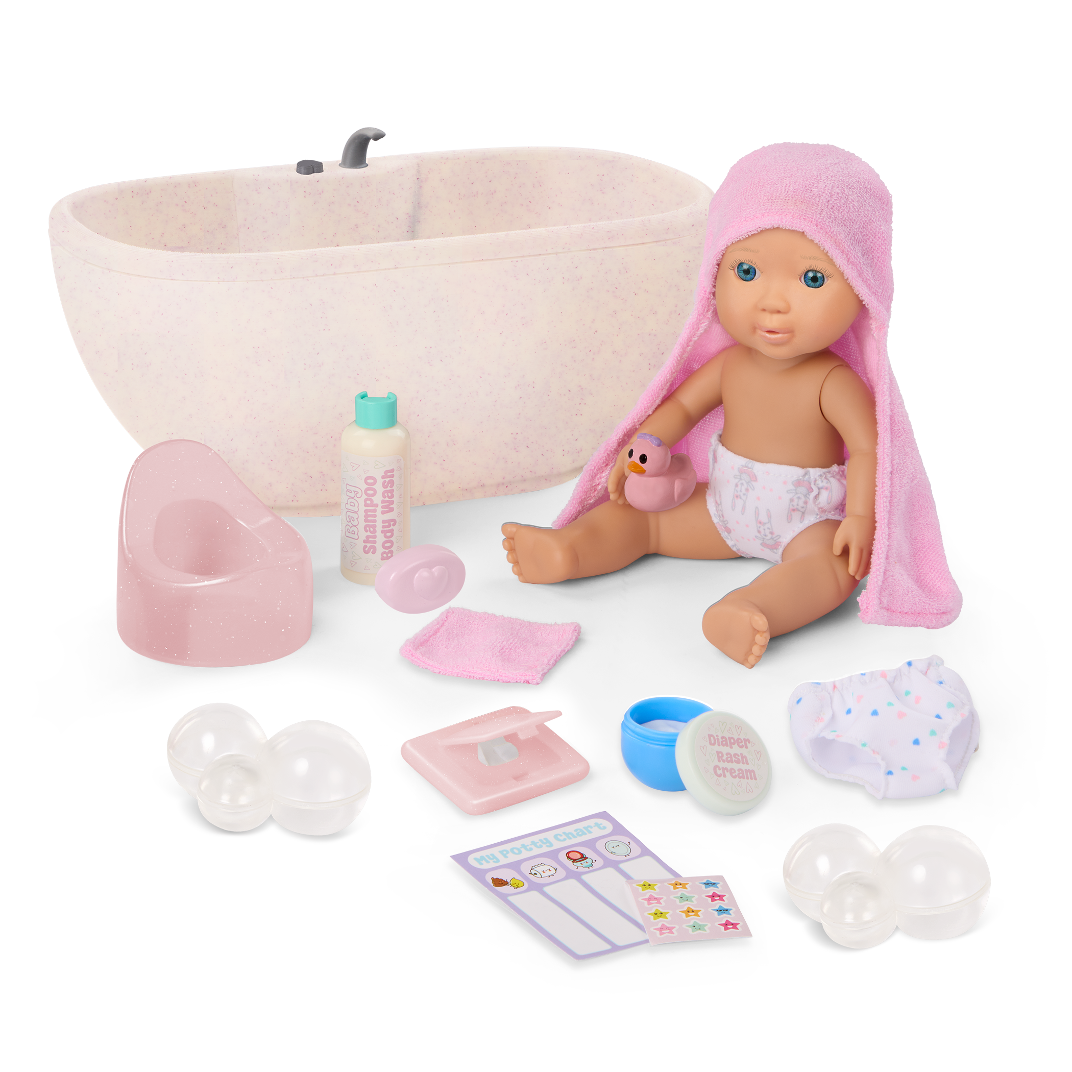 Baby Lacy & Bathtime Set