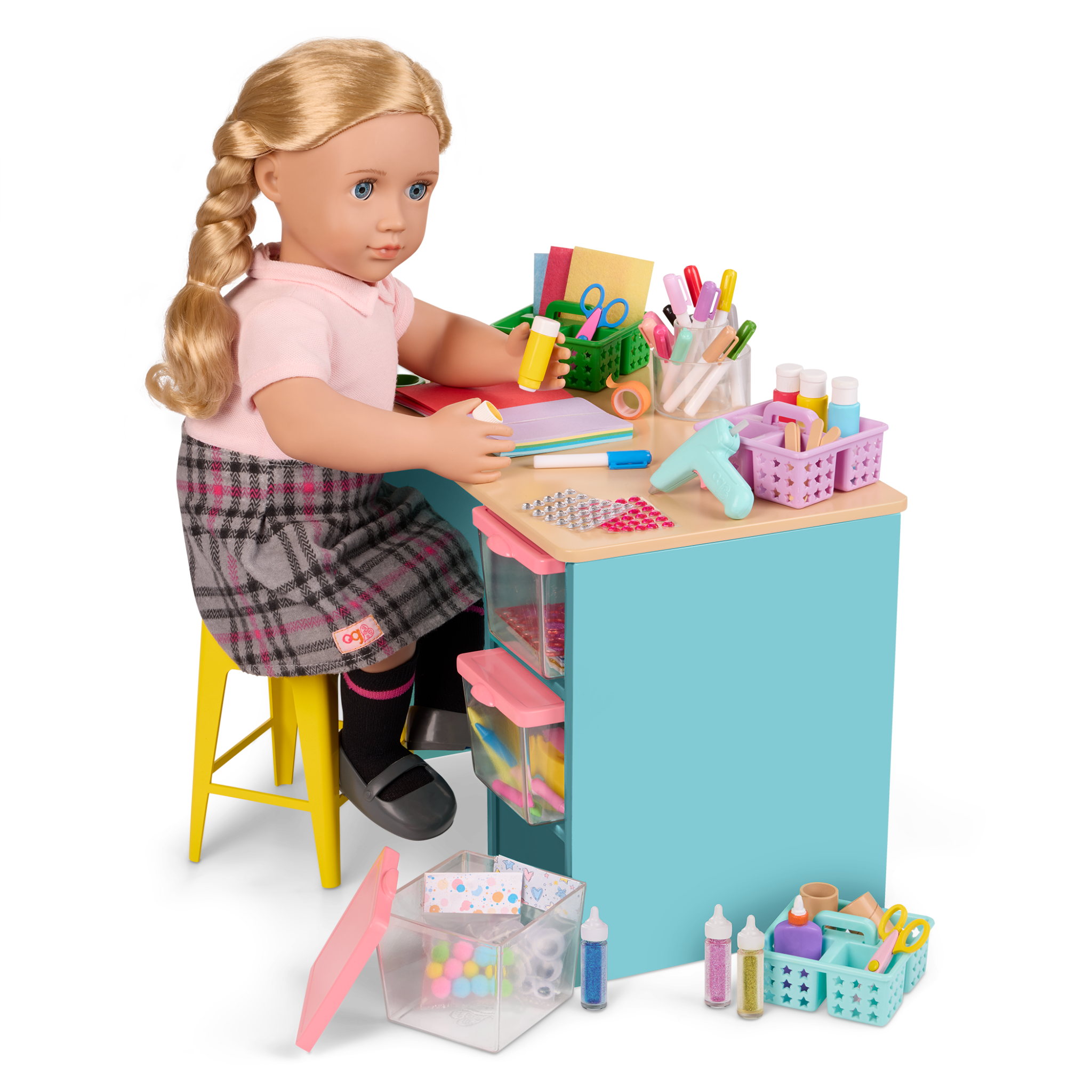 Our Generation Arts & Crafts Activity Table for 18-inch Dolls
