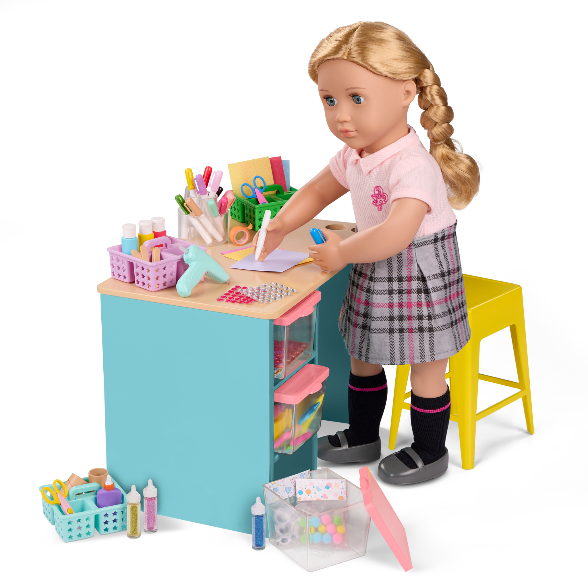Our Generation Arts & Crafts Activity Table for 18-inch Dolls